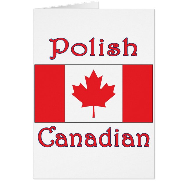 Poolse Canadese vlag (Voorkant)