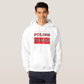 Poolse Canadese vlag Hoodie (Voorkant volledig)