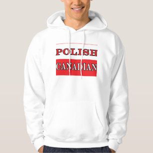 Poolse Canadese vlag Hoodie