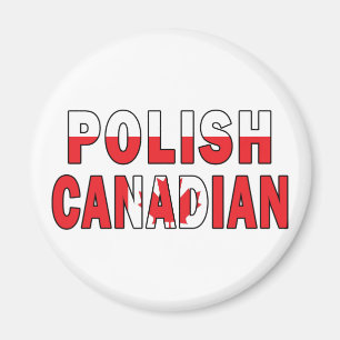 Poolse Canadese vlag Magneet