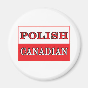 Poolse Canadese vlag Magneet