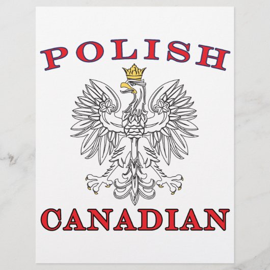 Poolse Canadese witte adelaar Flyer (Voorkant)