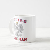 Poolse Canadese witte adelaar Koffiemok (Voorkant links)