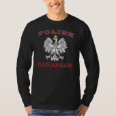 Poolse Canadese witte adelaar T-shirt (Voorkant)