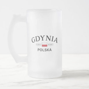 Poolse coördinaten Gdynia Polska (Polen) Matglas Bierpul