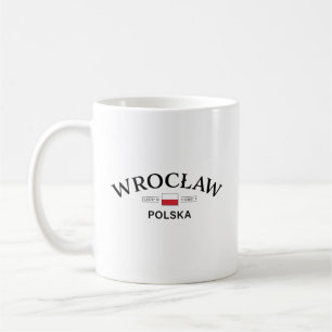 Poolse coördinaten Wroclaw Polska (Polen) Koffiemok