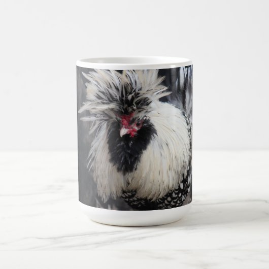 Poolse Crested Rooster Koffiemok (Center)