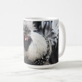 Poolse Crested Rooster Koffiemok (Voorkant rechts)