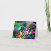 Poolse dank u Butterfly Art Persoonlijke Kaart (Voorkant)