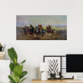 Poolse dansers die Russen aanvallen, 1920 Poster (Thuiskantoor)