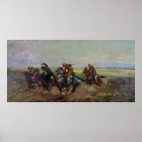 Poolse dansers die Russen aanvallen, 1920