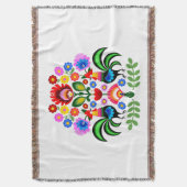 Poolse design bloemen. deken (Voorkant Verticaal)
