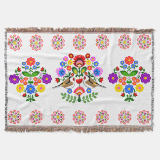 Poolse design bloemen. deken