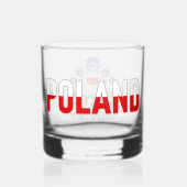 Poolse design bloemen. whisky glas (Achterkant)