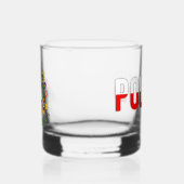 Poolse design bloemen. whisky glas (Links)