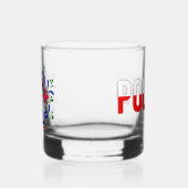 Poolse design bloemen. whisky glas (Links)