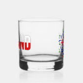 Poolse design bloemen. whisky glas (Rechts)