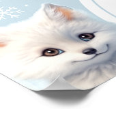 Poolse Dieren Winter Thema Welkom Poster (Hoek)