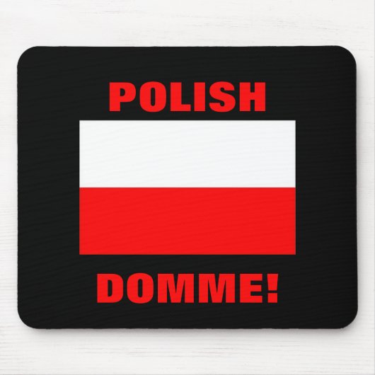 POOLSE DOMME! MUISMAT (Voorkant)
