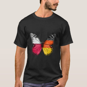 Poolse Duitse Vlag Vlinder T-shirt