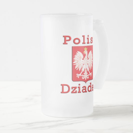Poolse Dziadek Eagle Matglas Bierpul (Voorkant rechts)