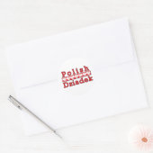 Poolse Dziadek Eagles Ronde Sticker (Envelop)