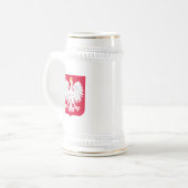 Poolse Eagle Beer Stein Bierpul (Voorkant links)