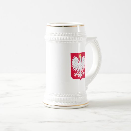 Poolse Eagle Beer Stein Bierpul (Voorkant rechts)