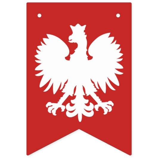Poolse Eagle Bunting-vlag Vlaggetjes (Eerste vlag)