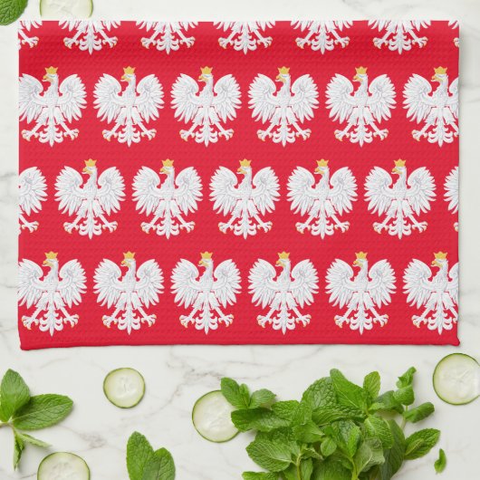Poolse Eagle Kitchen Towel Theedoek (Gevouwen)