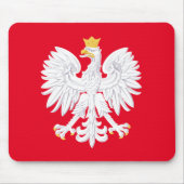 Poolse Eagle Mousepad Muismat (Voorkant)