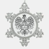 Poolse Eagle Pewter Ornament (Voorkant)