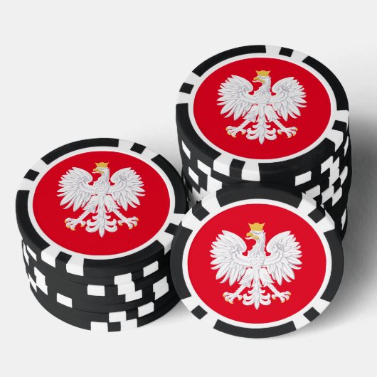 Poolse Eagle Poker Chips (Opstapeling)