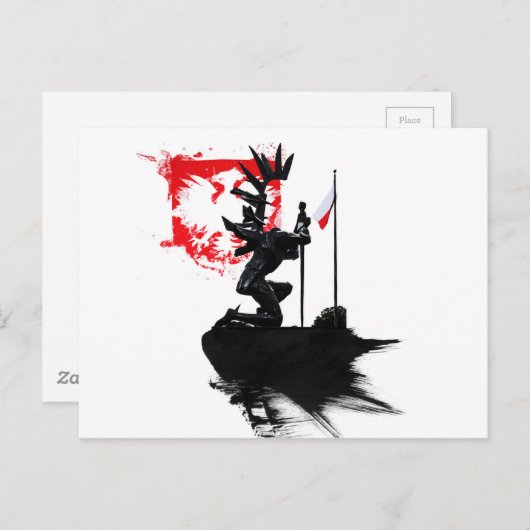 Poolse echtgenoot briefkaart (Voorkant / Achterkant)