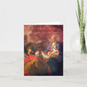 Poolse/Engelse Kerstkaart - Bewondering Feestdagen Kaart (Voorkant)