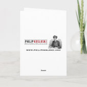 Poolse/Engelse Kerstkaart - (Grote) Bewondering Feestdagen Kaart (Achterkant)