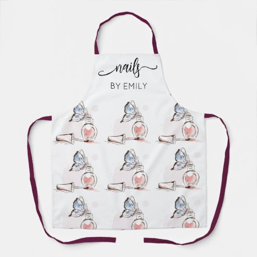 Poolse fles Custom Nail Salon Schort (Voorkant)