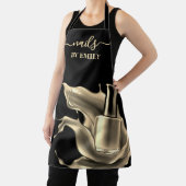 Poolse fles splash Custom Nail Salon Schort (Insitu)