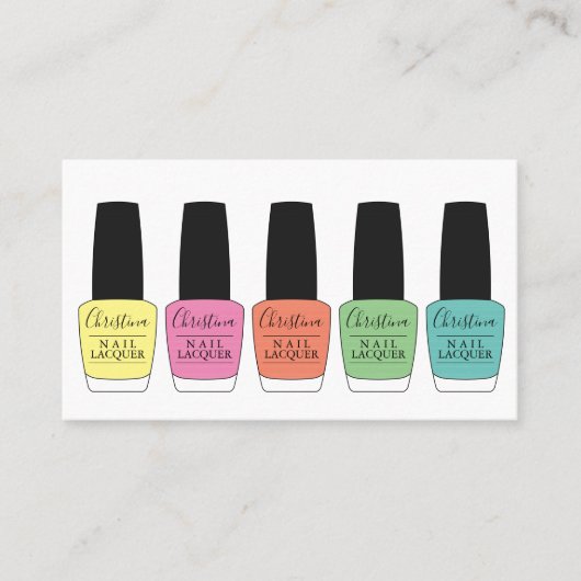 Poolse flessen voor Mutli-kleuren Visitekaartje (Voorkant)