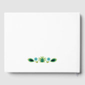 Poolse Folk Bloemen Lavendel en Geel Gastenboek (Achterkant)