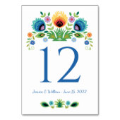 Poolse Folk Bloemen Lavendel en Geel Kaart (Achterkant)