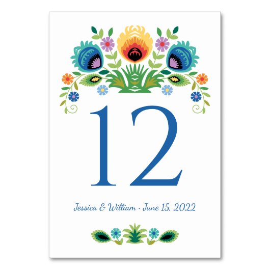 Poolse Folk Bloemen Lavendel en Geel Kaart (Voorkant)