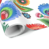 Poolse Folk Flowers Cadeaupapier (Rol Hoek)