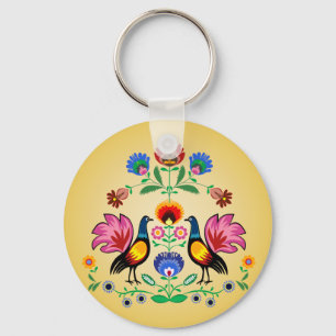 Poolse folk met decoratieve karbonade sleutelhanger