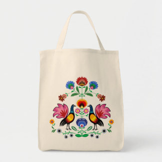 Poolse folk met decoratieve karbonade tote bag