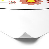 Poolse folk met decoratieve roosters, Poster (Hoek)