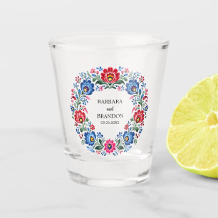 Poolse Folk Polska Bloemrijke Traditionele Vintage Shot Glas