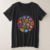 Poolse folklore cirkel grote maat t-shirt (Design voorkant)