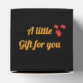 Poolse folklore met roze bloemetjes Fa Bedankdoosjes (Bovenkant)