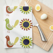 Poolse Folkvogels, keukenhanddoeken (Quarter Fold)